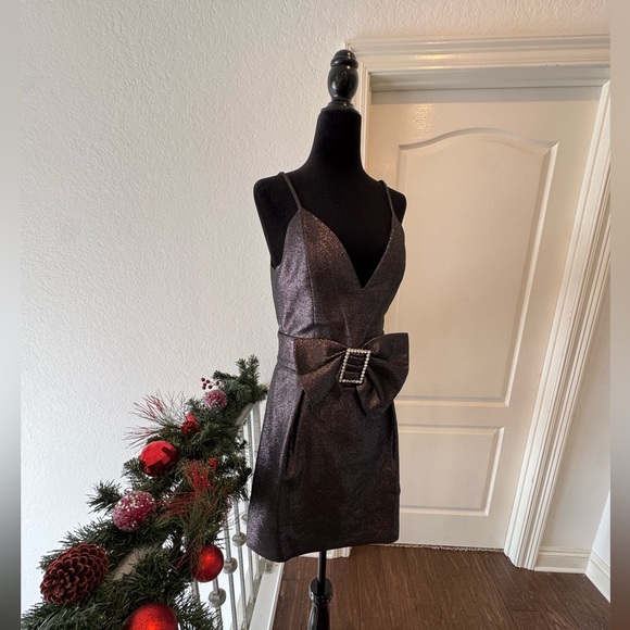 NWT RAMY BROOK Sz 6 Ana Metallic Mini Dress ($495) - Picture 12 of 14